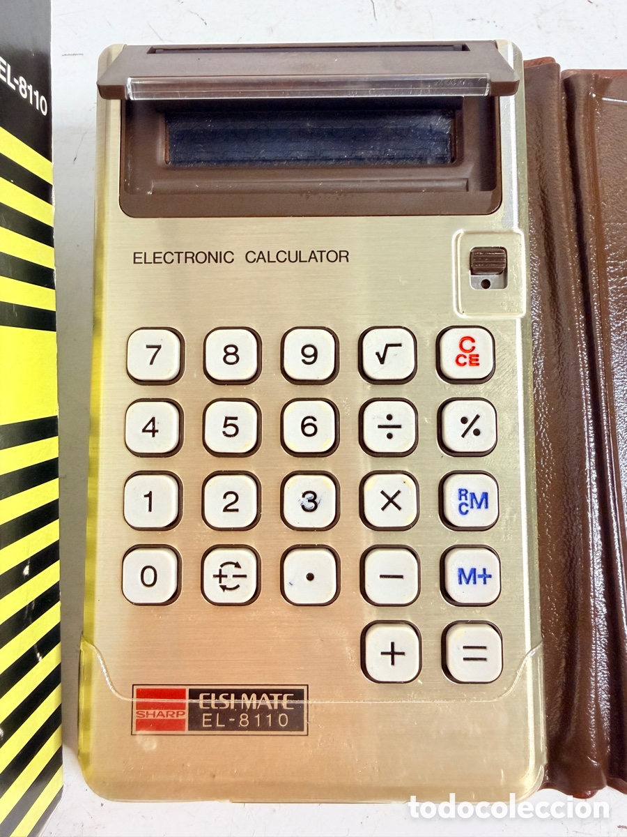 Segunda mano: Sharp Elsi Mate EL-8110 Gold Electronic Calculator Japan UNTESTED - Foto 4