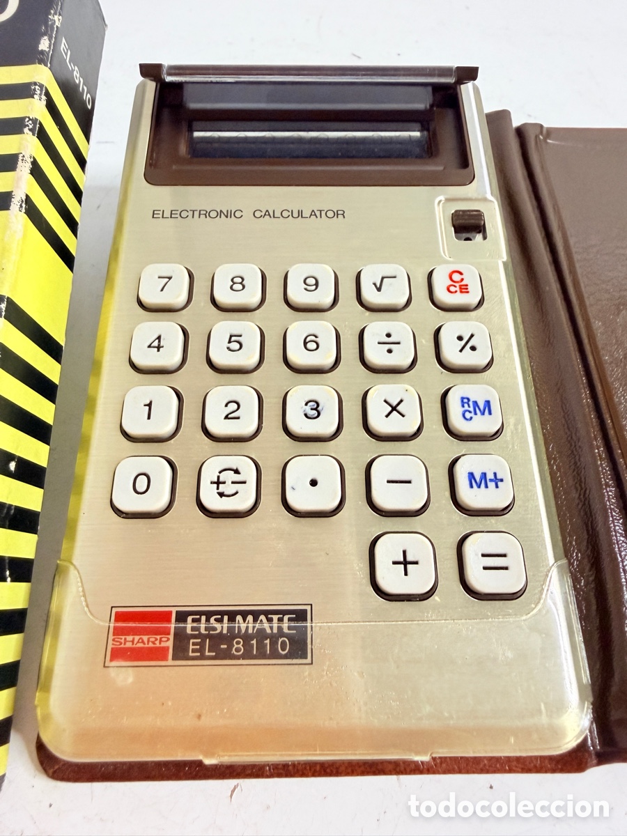 Segunda mano: Sharp Elsi Mate EL-8110 Gold Electronic Calculator Japan UNTESTED - Foto 5
