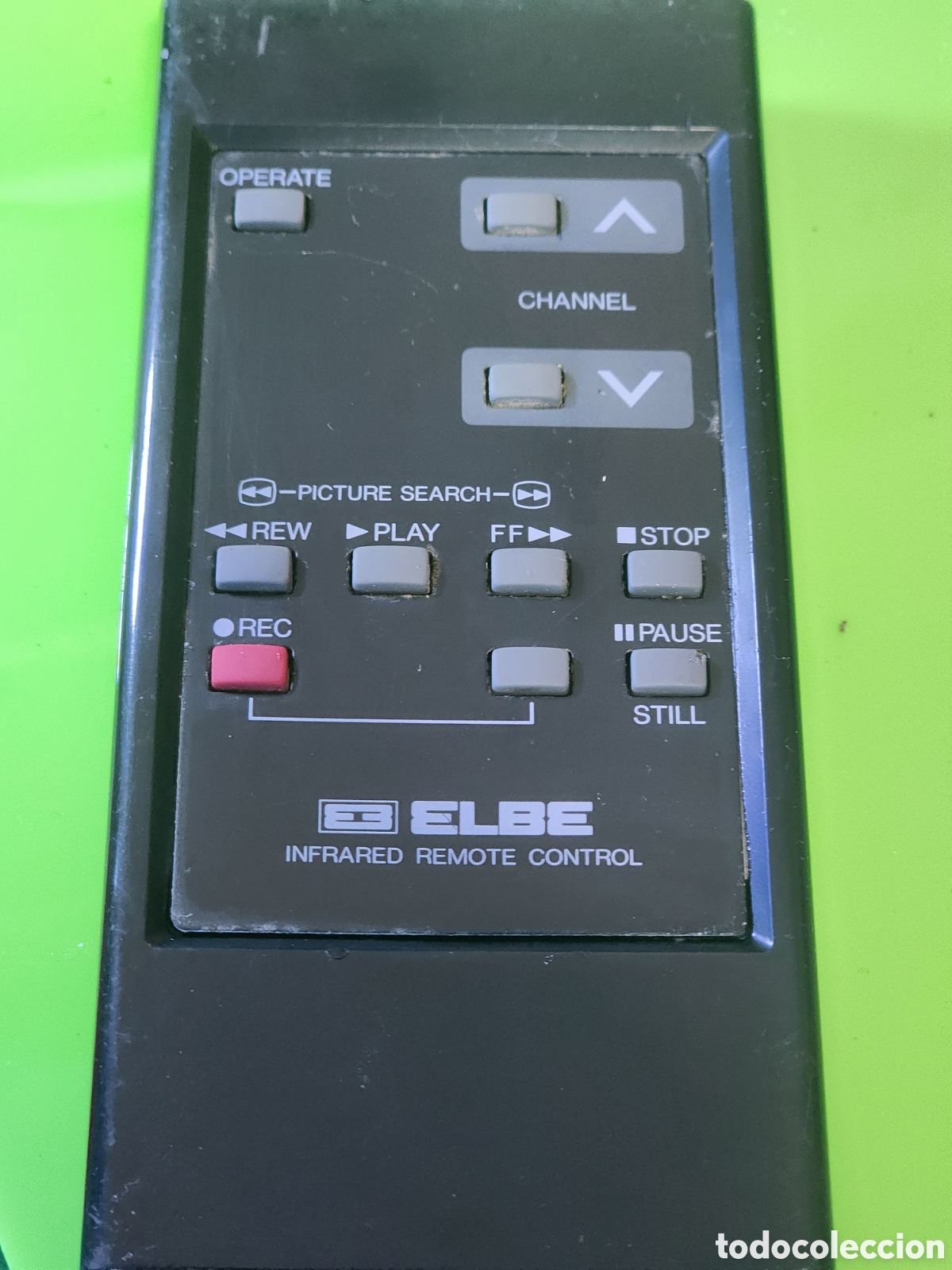 Segunda mano: Mando a Distancia Vintage ELBE Infrared Remote Control Original (V&iacute;deo VHS / Beta A&ntilde;os 80)