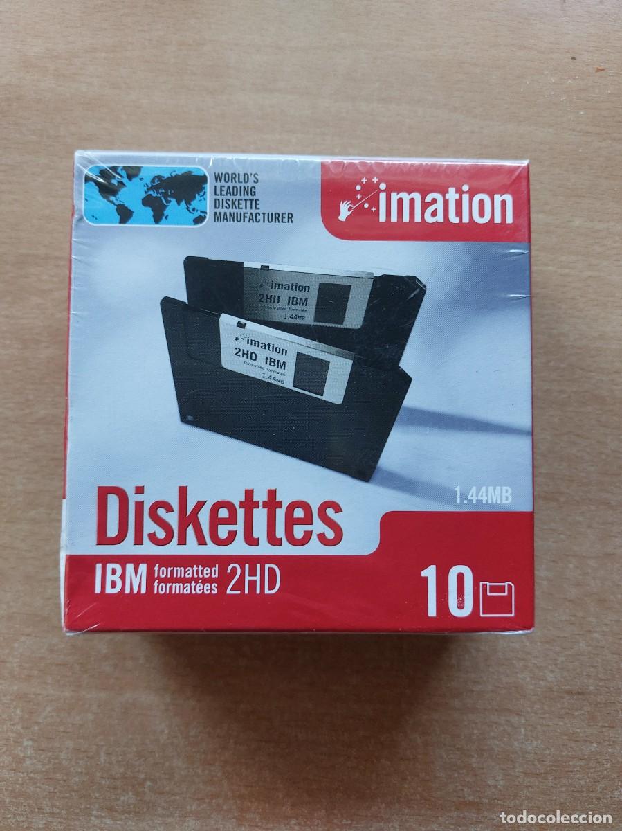 Segunda mano: Pack 10 Disquetes Imation 2HD 1.44MB. Precinto original - Foto 1