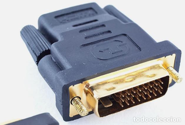 Segunda mano: Adaptador HDMI Hembra DVI-D (24 + 1) Macho Conector Conversor v93