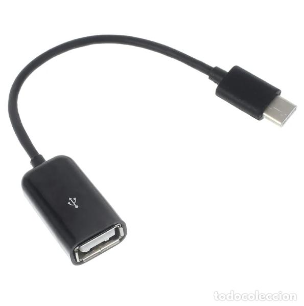 Segunda mano: Cable Adaptador OTG USB 3.1 Tipo C Macho a USB Hembra