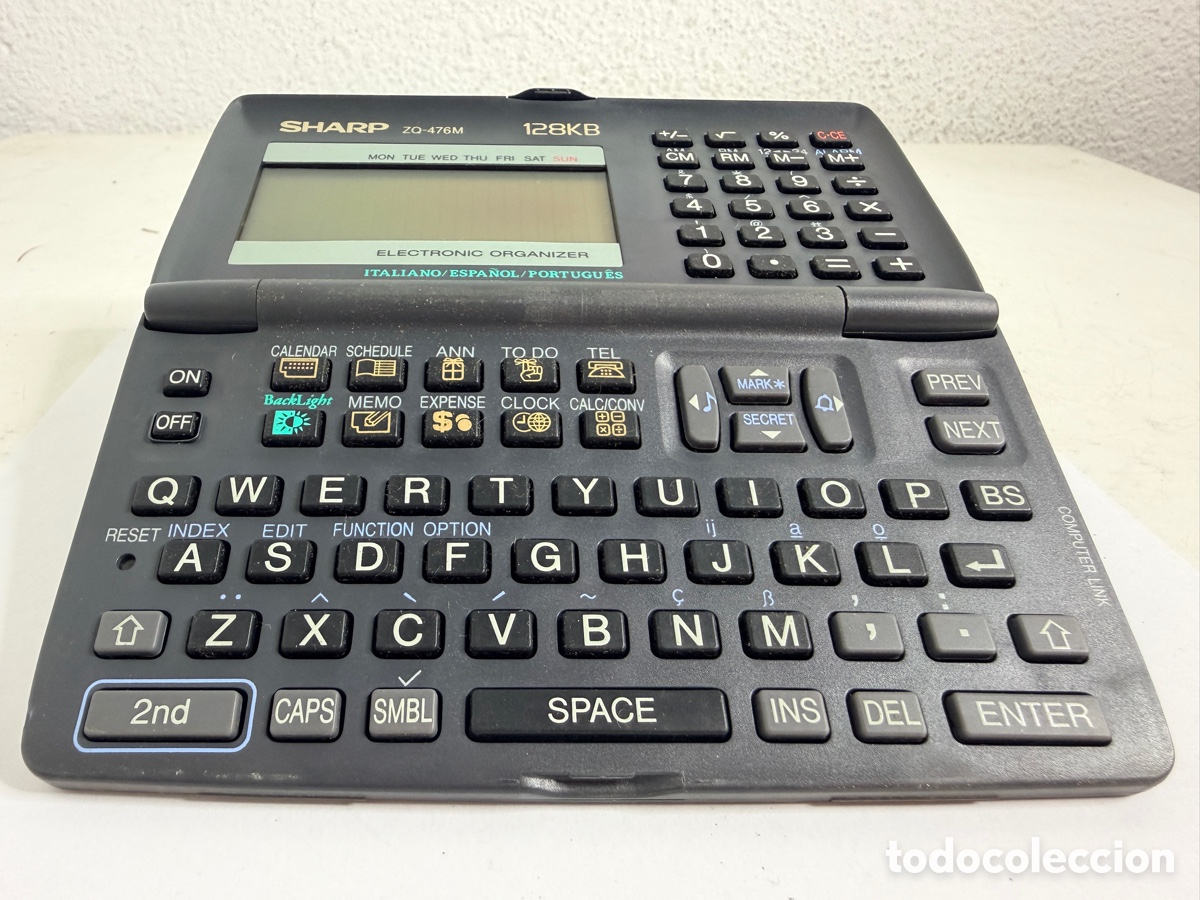 Segunda mano: Vintage 80s SHARP ZQ-476M Electronic Organizer 128 KB - Foto 2