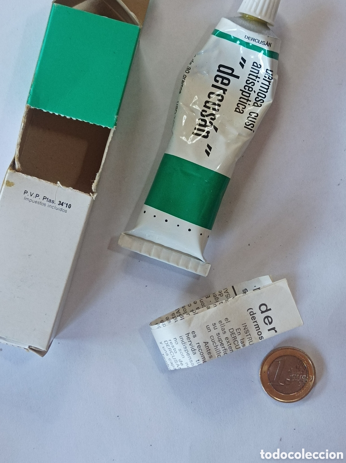 Segunda mano: DERCUSAN. LABORATORIO CUSI. MEDICAMENTO ANTIGUO - Foto 3
