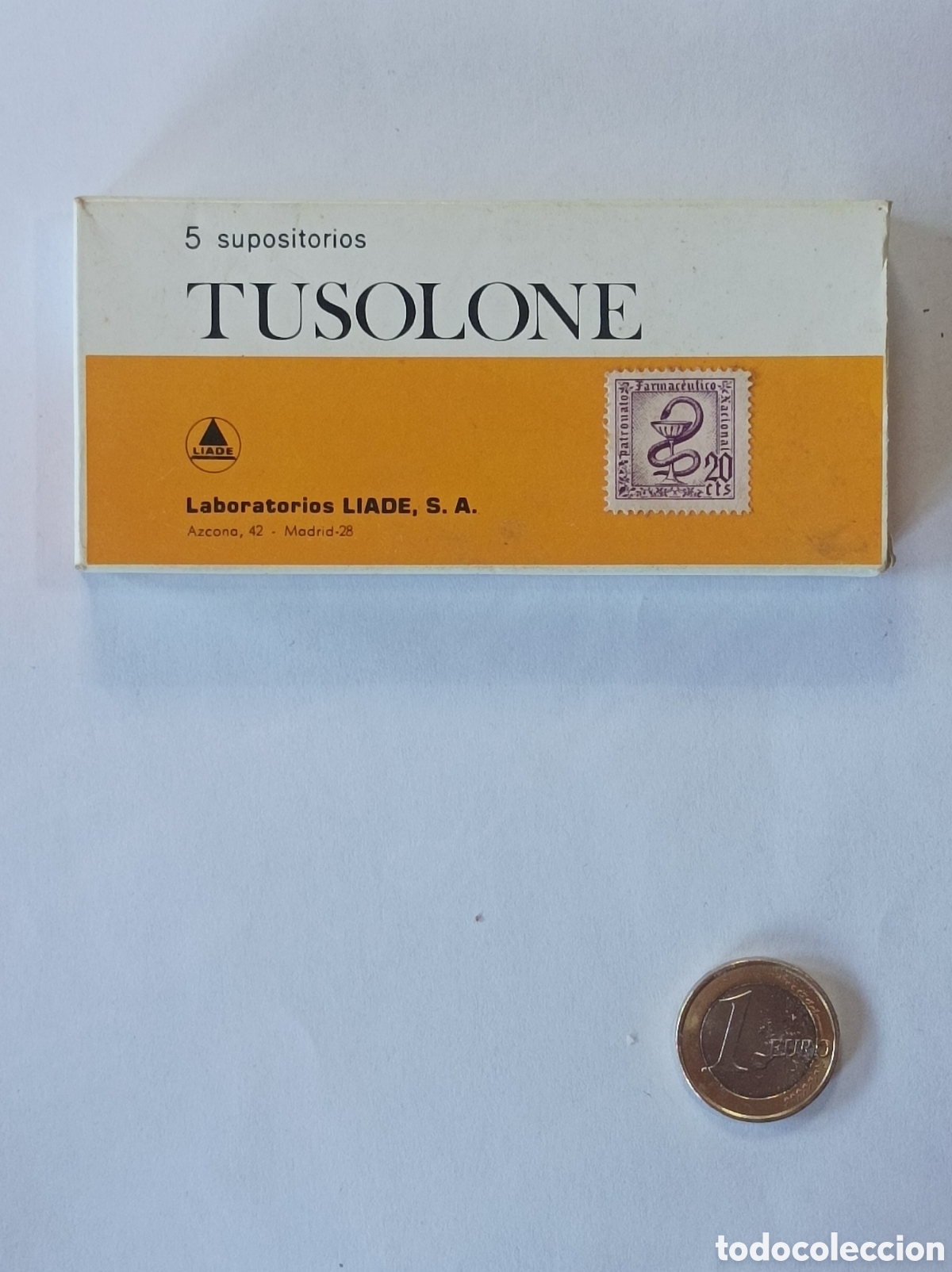 Segunda mano: TUSOLONE. LABORATORIOS LIADE. MEDICAMENTO ANTIGUO.
