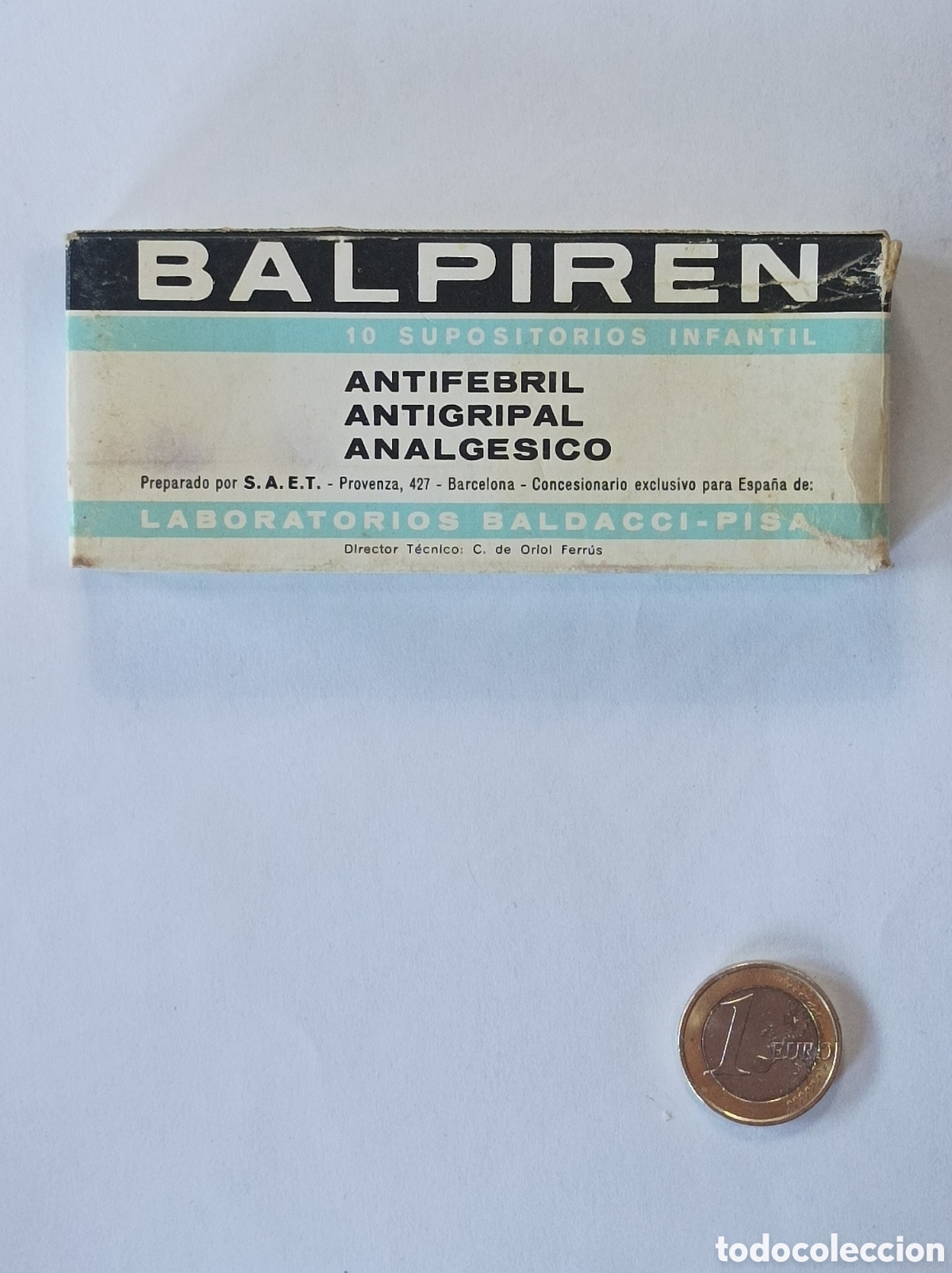 Segunda mano: BALPIREN. LABORATORIOS BALDACCI-PISA. MEDICAMENTO ANTIGUO.