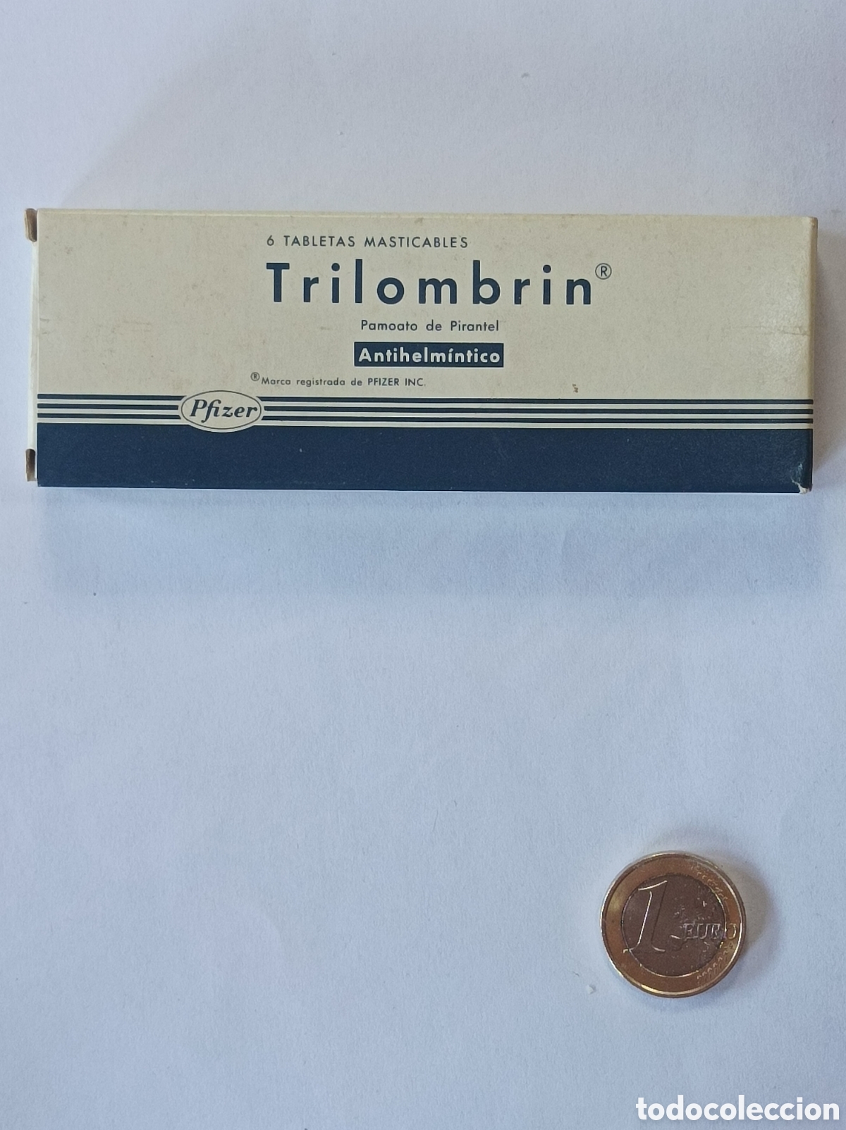Segunda mano: TRILOMBRIN. LABORATORIOS PFIZER. MEDICAMENTO ANTIGUO. - Foto 1
