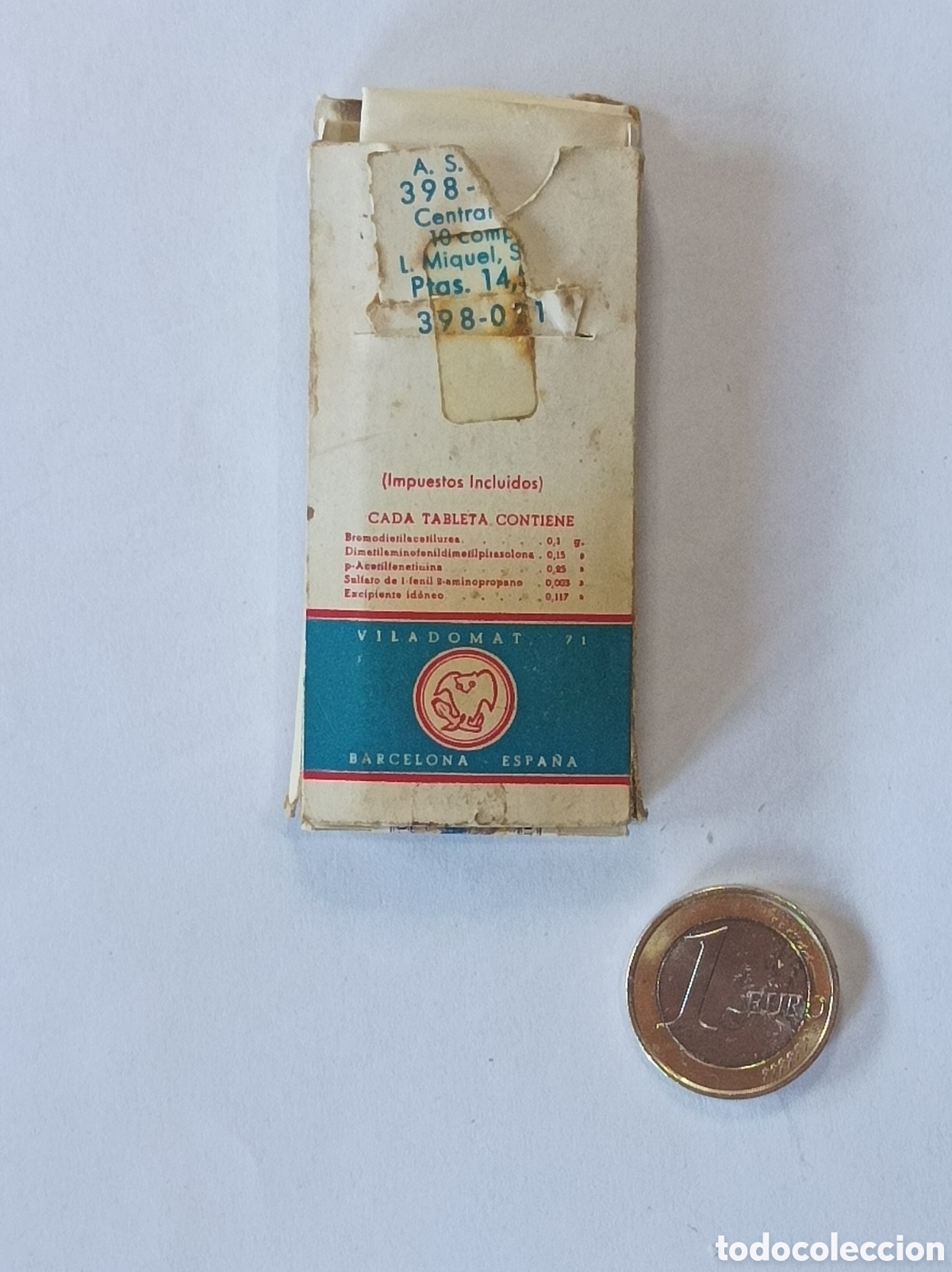 Segunda mano: CENTRAMON. LABORATORIOS MIQUEL. MEDICAMENTO ANTIGUO. - Foto 2