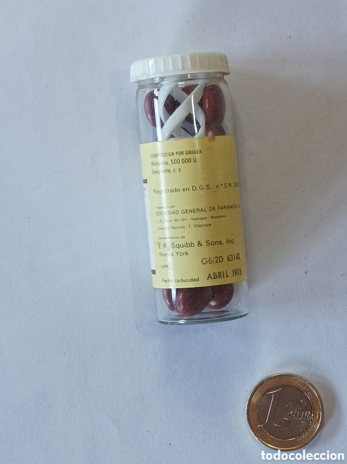Segunda mano: MYCOSTATIN. SQUIBB. MEDICAMENTO ANTIGUO. - Foto 2