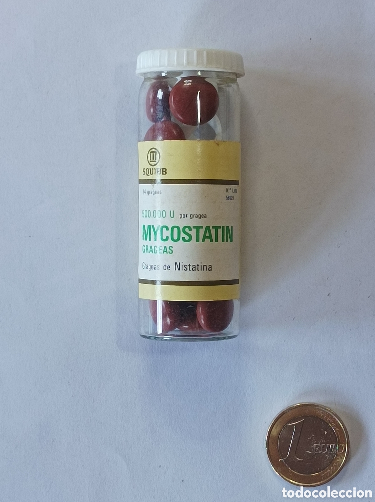 Segunda mano: MYCOSTATIN. SQUIBB. MEDICAMENTO ANTIGUO.
