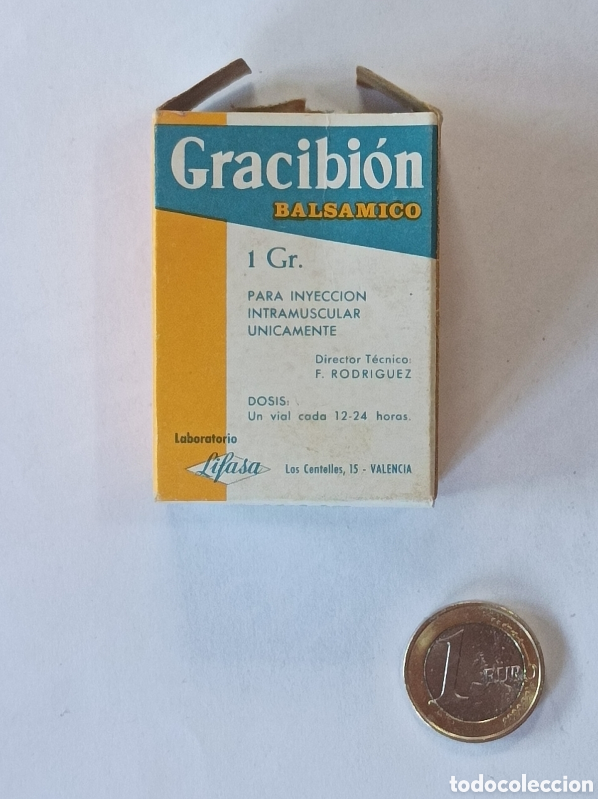 Segunda mano: GRACIBION. LABORATORIO LIFASA. MEDICAMENTO ANTIGUO.