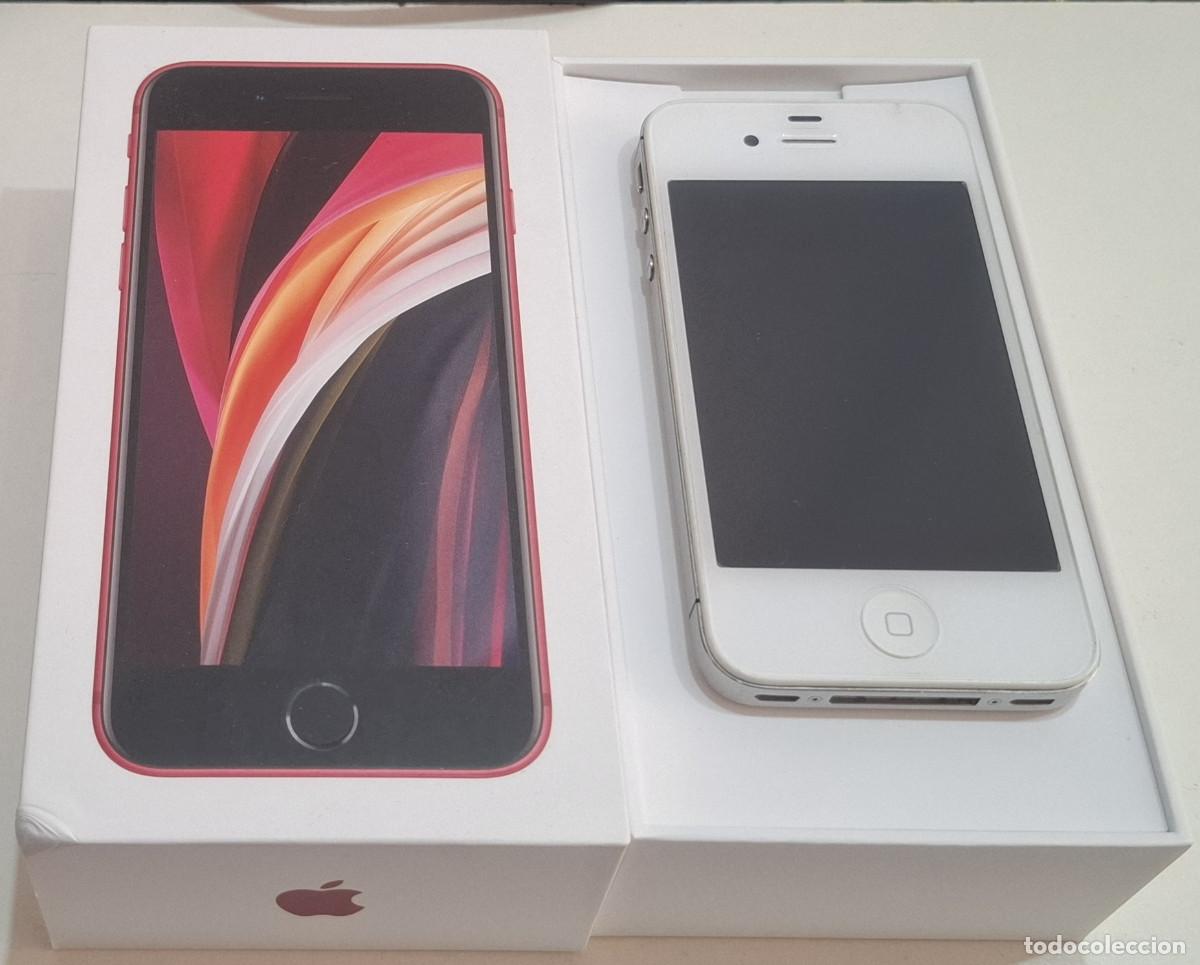 Segunda mano: TELEFONO M&Oacute;VIL IPONE 4 16GB BLANCO CON CAJA, QUE NO SE CORRESPONDE
