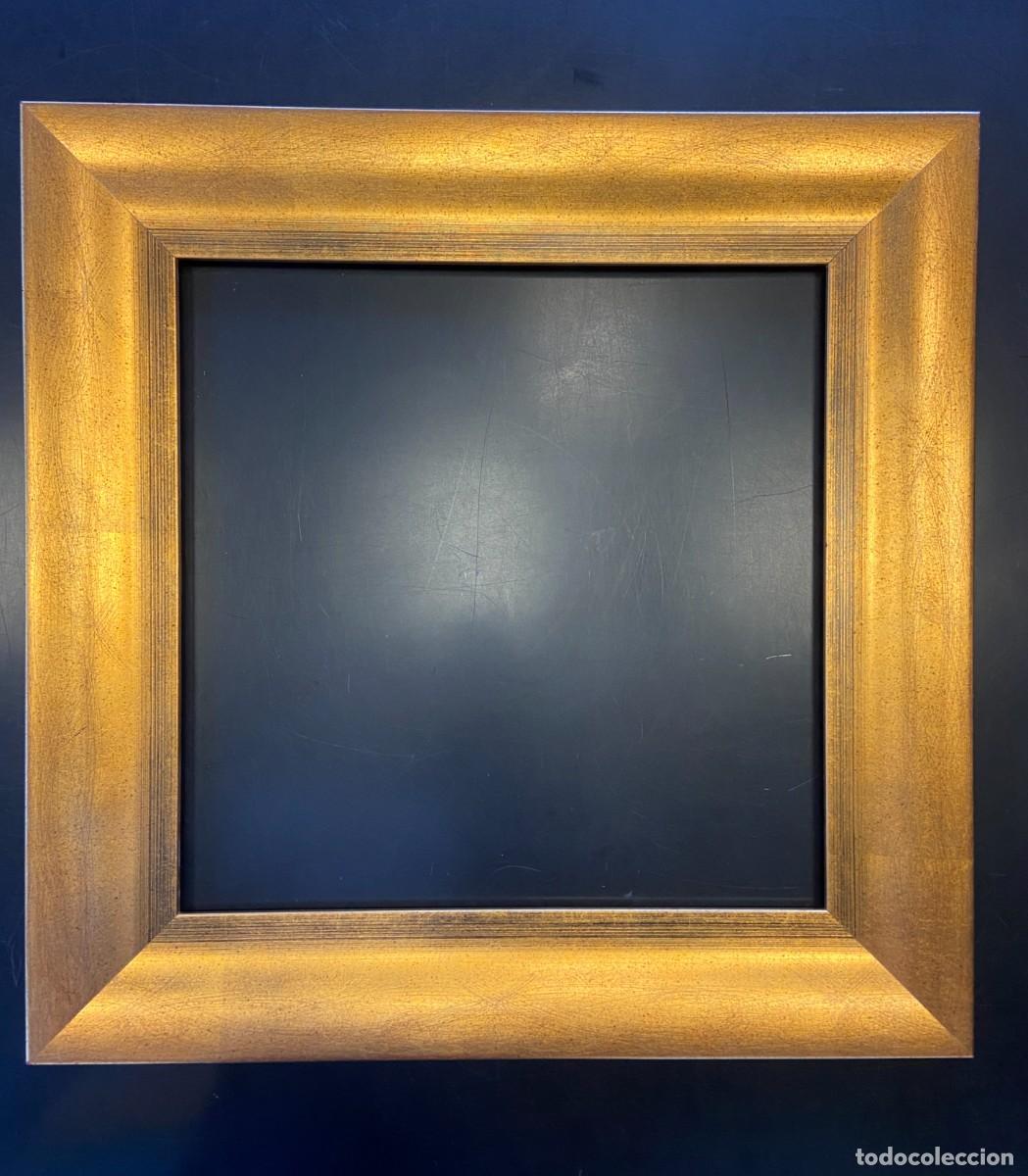 Segunda mano: Marco cuadrado pan de oro liso - 60 x 60 cm