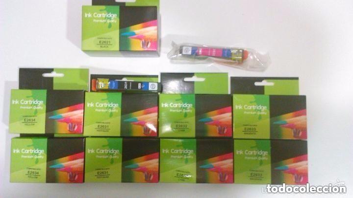Segunda mano: Lote de 10 cartuchos de impresora compatibles Epson