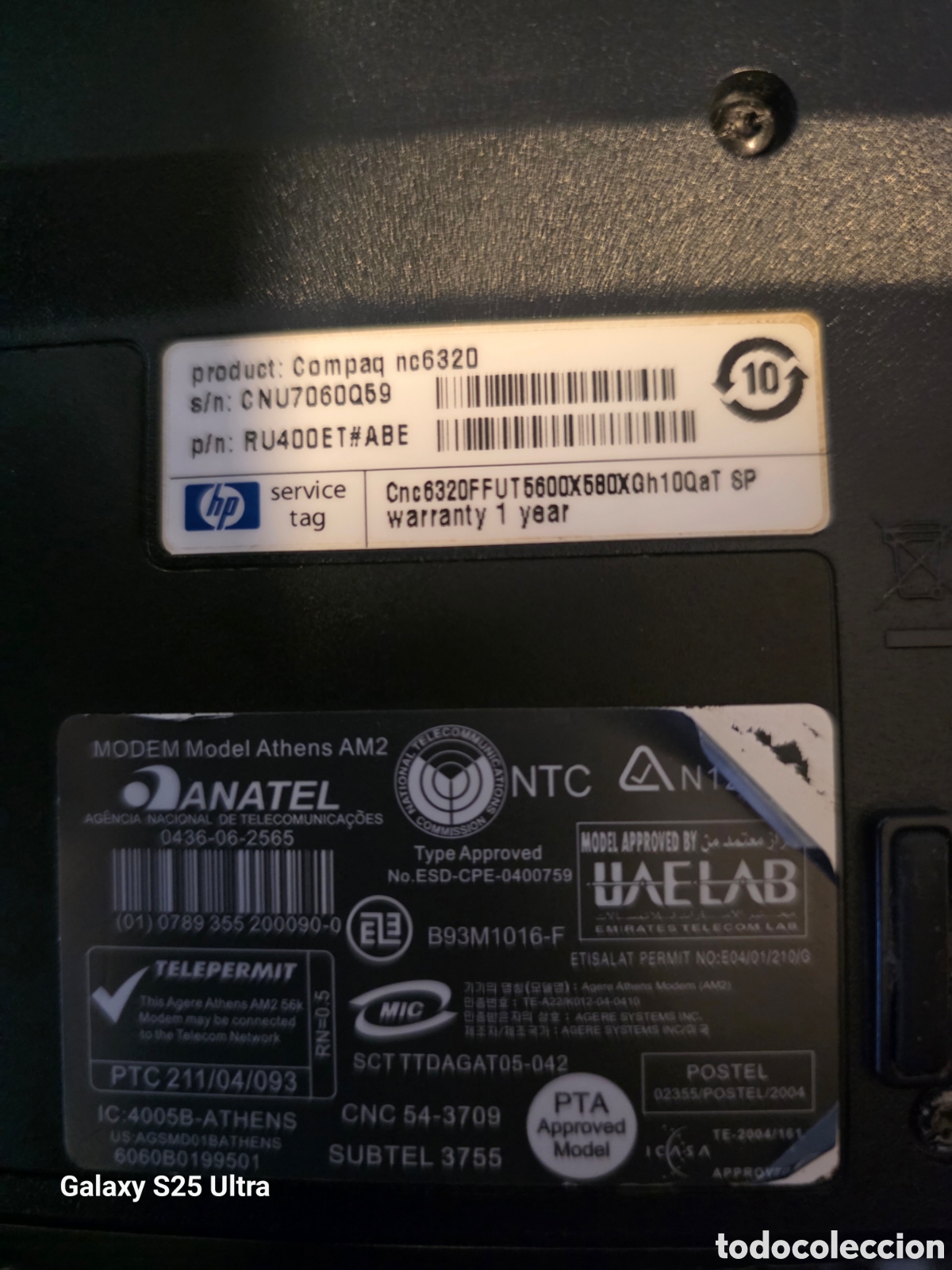 Segunda mano: VIEJO HP COMPAQ NC 6320..LEER - Foto 10