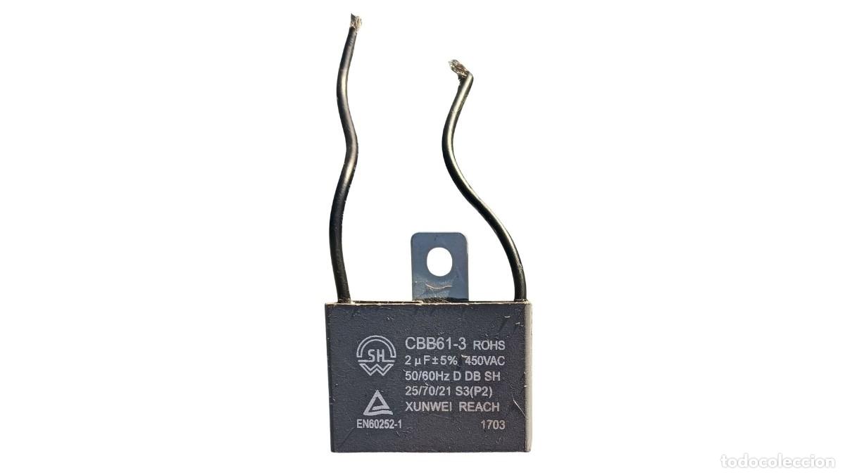 Segunda mano: CONDENSADOR DE MARCHA/ARRANQUE CBB61 - 2 &micro;F 450V AC