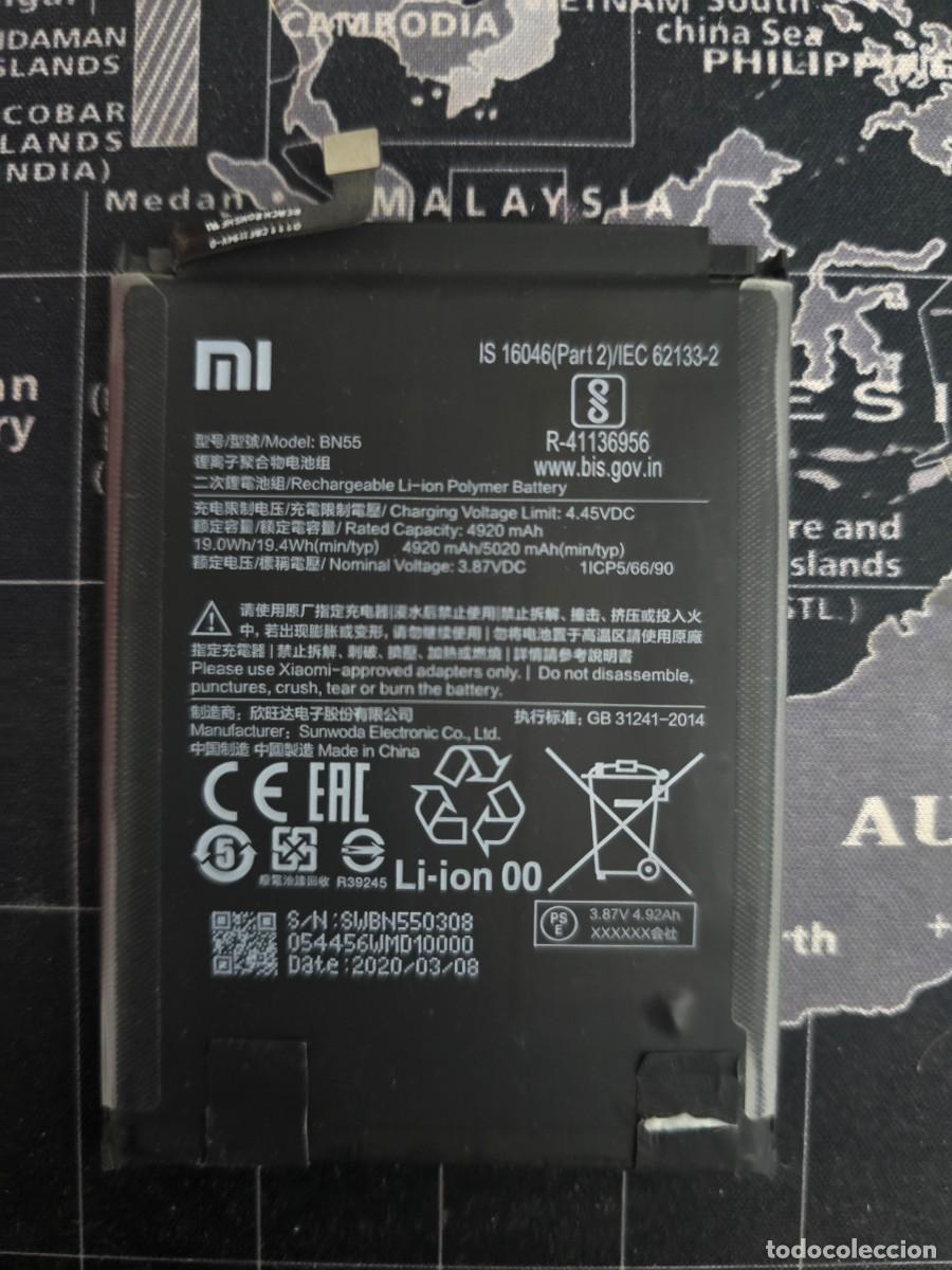 Segunda mano: Bater&iacute;a Original Xiaomi BN55 Redmi Note 9S Grado A - Foto 1
