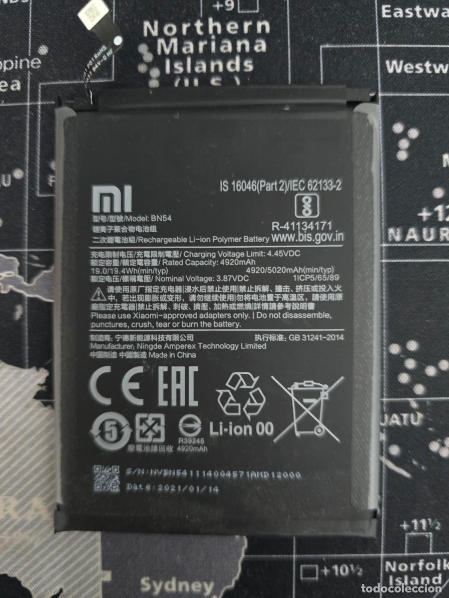 Segunda mano: Bater&iacute;a Original Xiaomi BN54 Redmi 9 / Redmi Note 9 Grado A