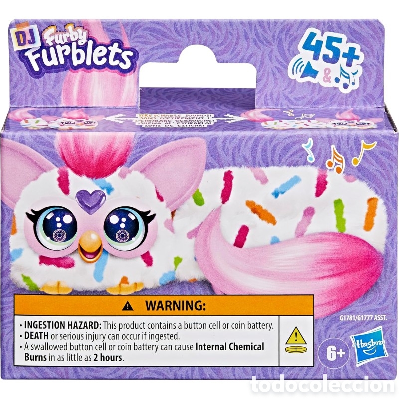 Second-Hand: Mini peluche interactivo Furblets Berry-Cup-Cake Hasbro Grado A