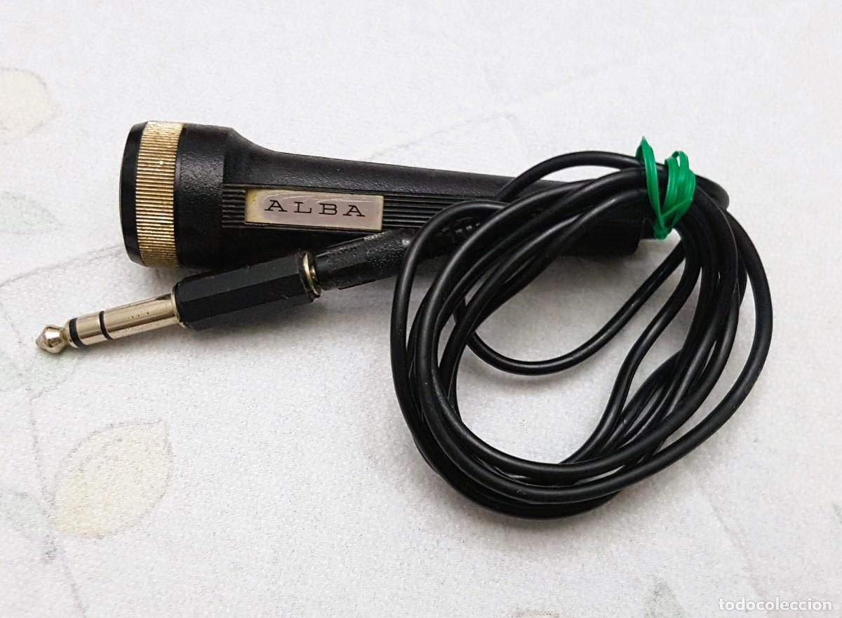Segunda mano: MICR&Oacute;FONO VINTAGE MARCA ALBA PARA GRABADORAS A&Ntilde;OS 70-80