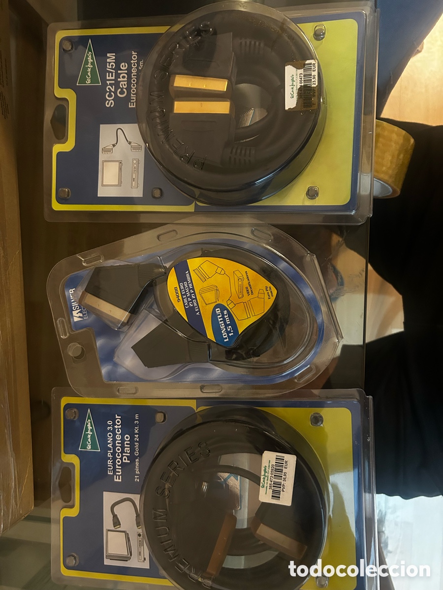 Seconda Mano: Cable Euroconector SCART 21 Pines Oro 24Kt 3m NUEVO El Corte Ingl&eacute;s