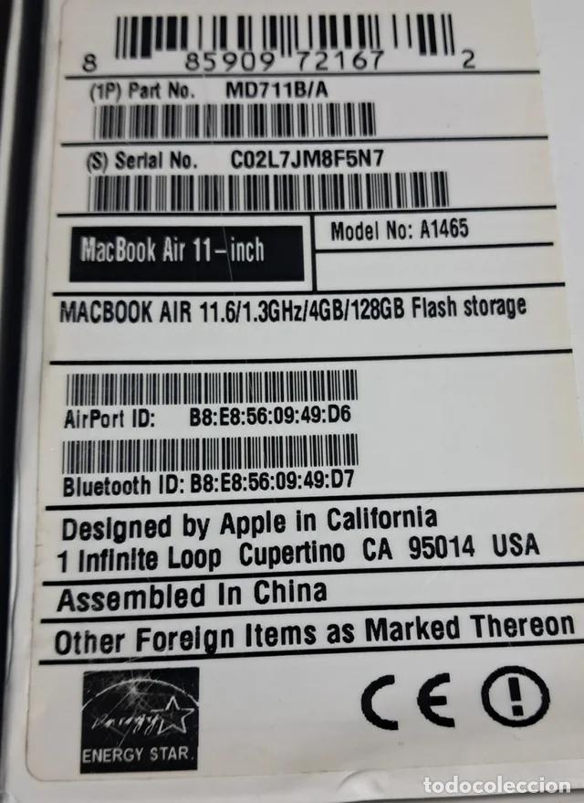 Segunda mano: Macbook Air. 11 &rdquo;. Escaso uso. - Foto 3
