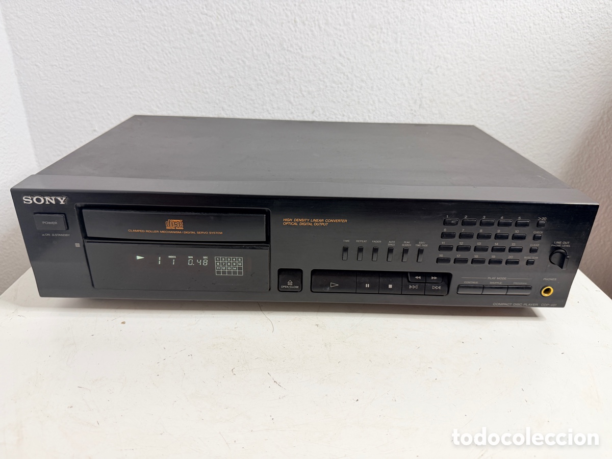 Segunda mano: Sony CDP-461 Compact Disc Player Hifi CD Player Vintage Funciona Ok - Foto 3