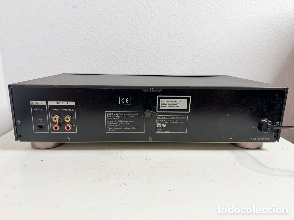 Segunda mano: Sony CDP-461 Compact Disc Player Hifi CD Player Vintage Funciona Ok - Foto 12