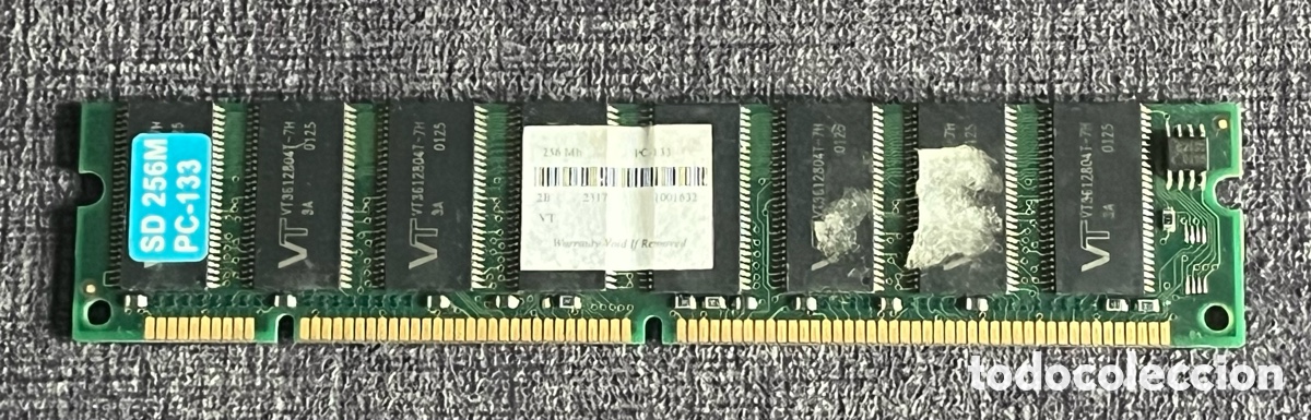Segunda mano: Memoria RAM 256MB SDRAM PC133 DIMM 168-pin | Para Retro PC / Pentium III