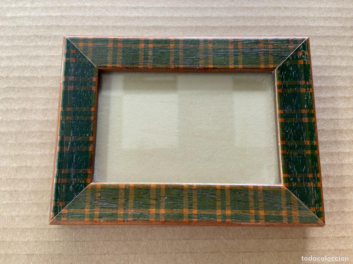 Segunda mano: Portarretrato peque&ntilde;o Cuadros Escoceses Verdes - 12 x 16,5 cm