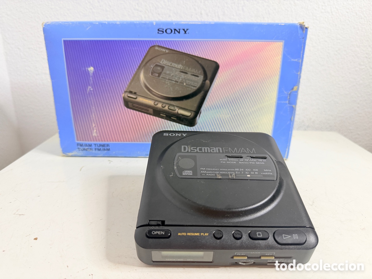 Segunda mano: Sony D-T20 Lecteur Compact CD Tuner FM/AM Discman 1989 No Funciona