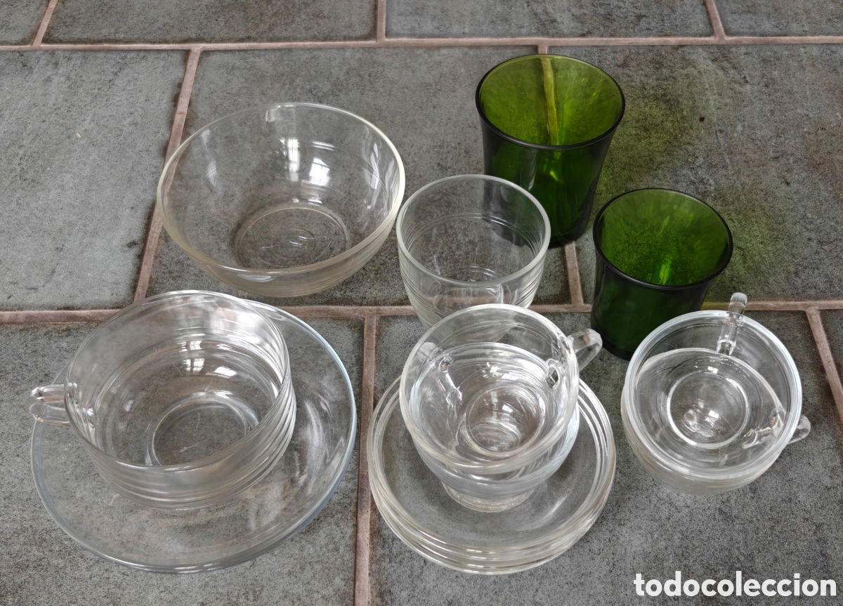D'Occasion: Lote 15 Piezas Cristal Duralex