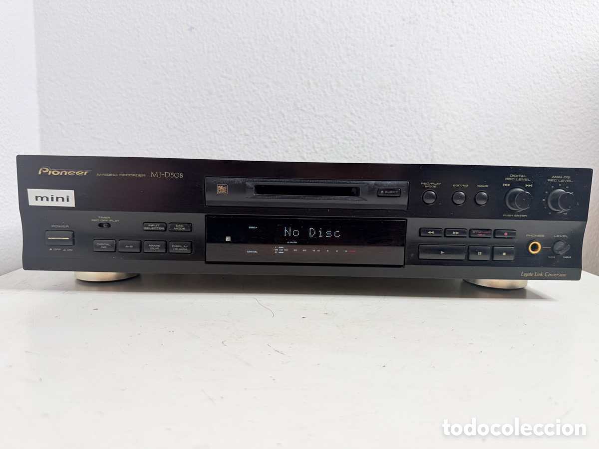 Segunda mano: Pioneer MJ D508 Minidisc Player Recorder MD HiFi Separate Black No lee