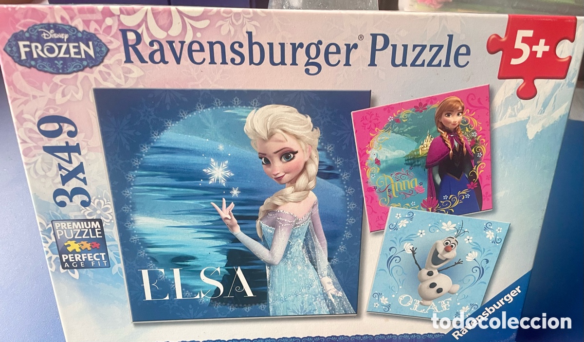 Segunda mano: Puzzle Ravensburger Frozen 3&times;49 piezas - Foto 3