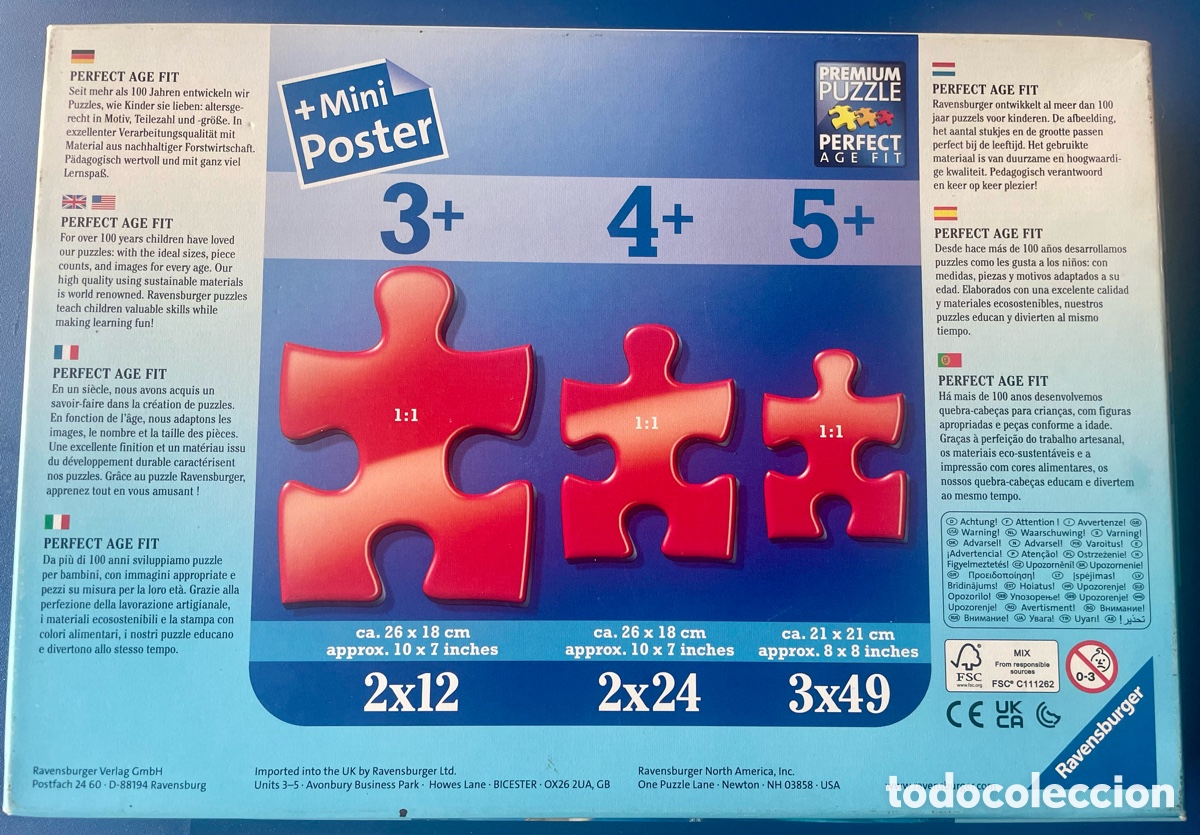 Segunda mano: Puzzle Ravensburger Frozen 3&times;49 piezas - Foto 9