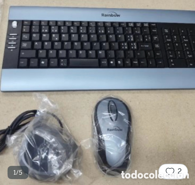 Segunda mano: Teclado Silverio Crest con rat&oacute;n inal&aacute;mbrico - Foto 2