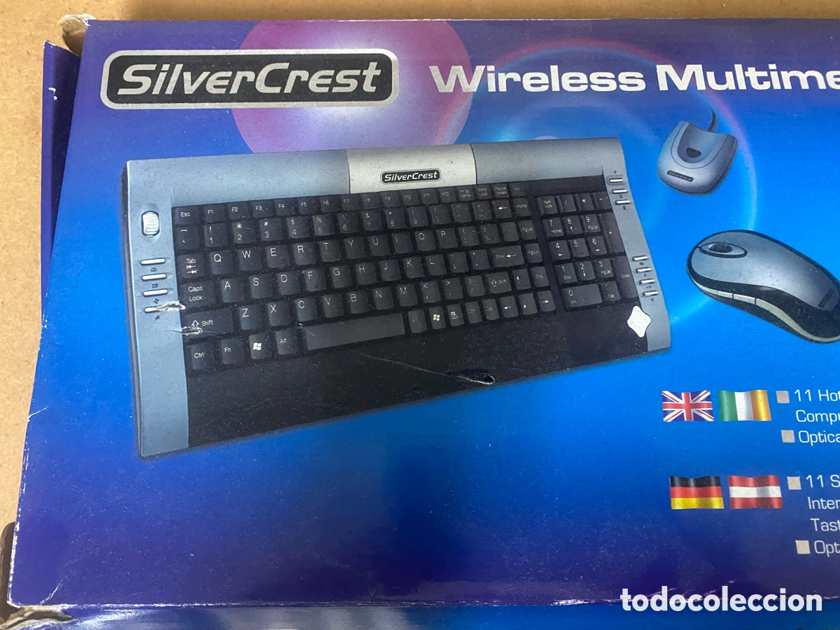 Segunda mano: Teclado Silverio Crest con rat&oacute;n inal&aacute;mbrico - Foto 1