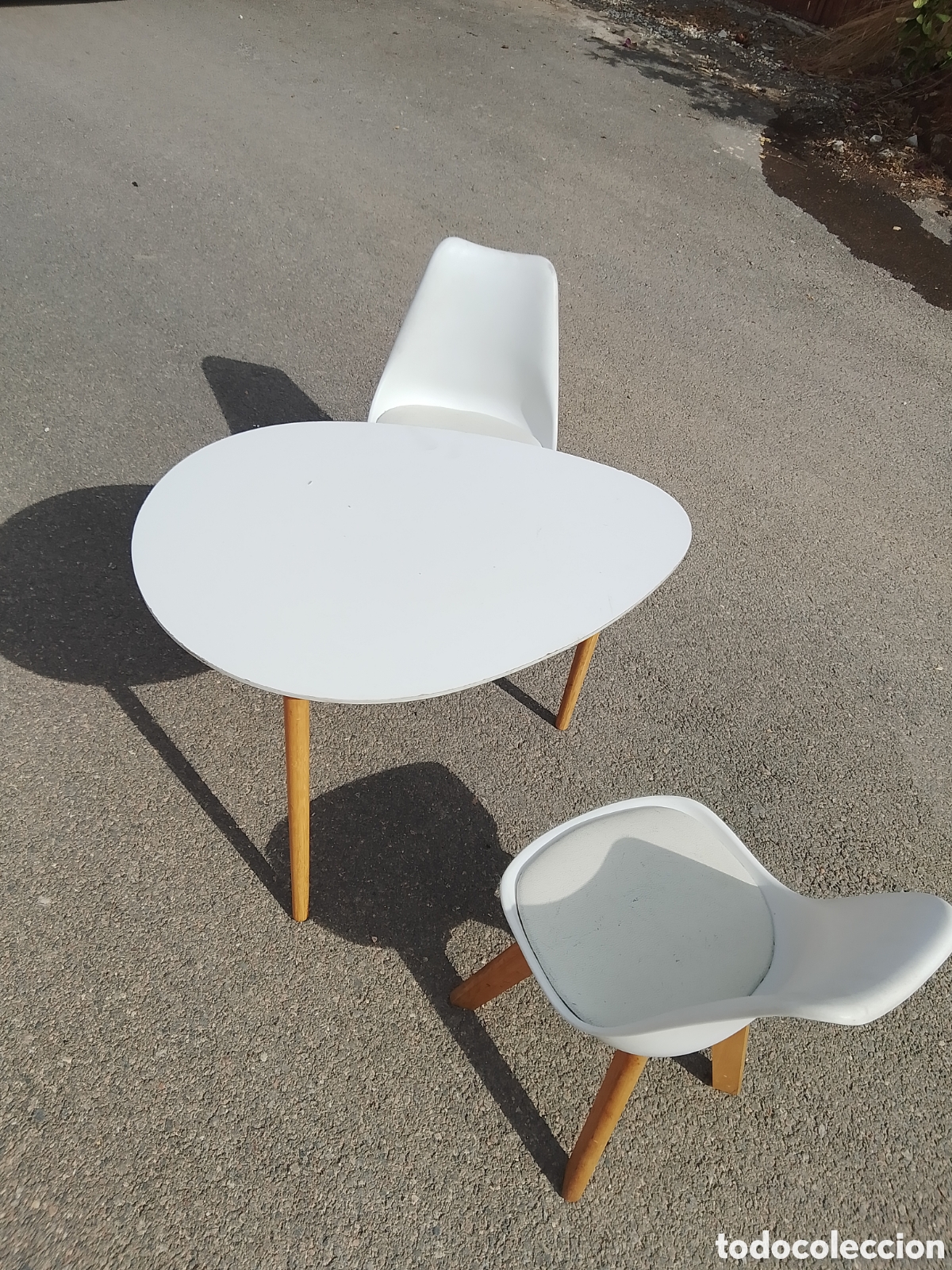 Segunda mano: MESA CON DOS SILLAS MADERA Y METAL - Foto 9