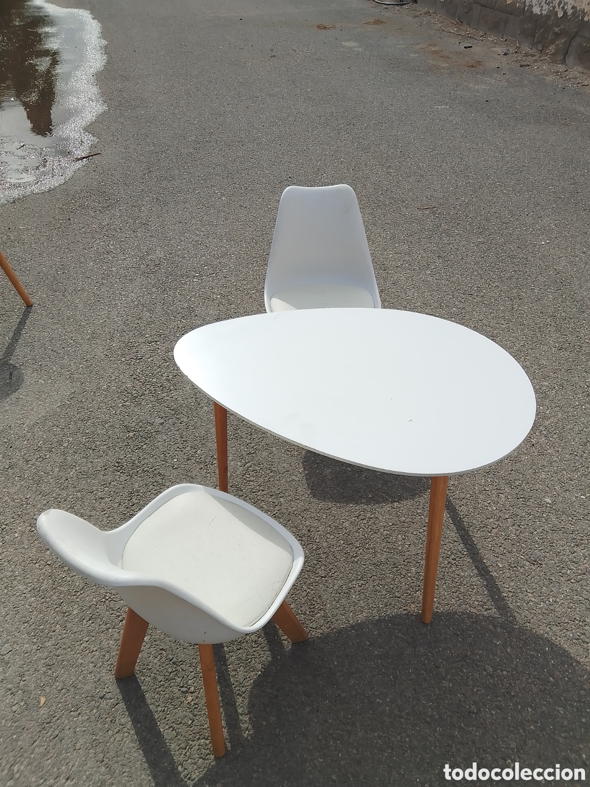 Segunda mano: MESA CON DOS SILLAS MADERA Y METAL - Foto 12