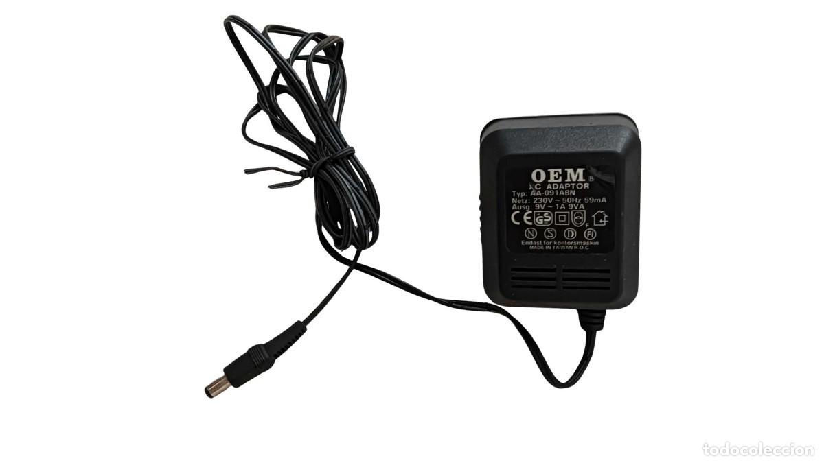 Segunda mano: ADAPTADOR DE CORRIENTE OEM AA-091ABN - ENTRADA 230 V - SALIDA 9 V AC, 1 A - A&Ntilde;OS 90/2000