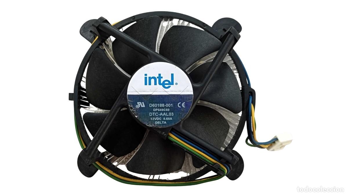 Segunda mano: DISIPADOR CON VENTILADOR INTEL ORIGINAL D60188-001 (DELTA) - SOCKET LGA 775 - a&ntilde;os 2005-2008