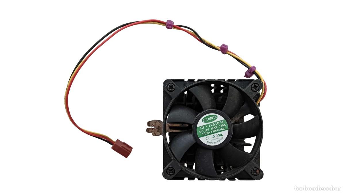 Segunda mano: DISIPADOR CON VENTILADOR COLORFUL - &Eacute;POCA 2002-2004 - SOCKET 370 - PENTIUM III Y CELERON