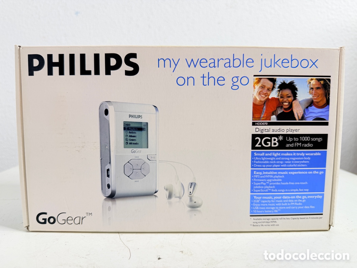 Segunda mano: reproductor de audio digital Philips GoGear HDD070 de 2 GB