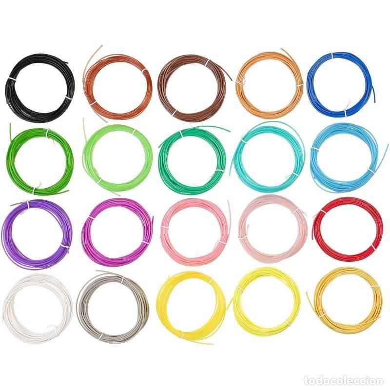 Segunda M&atilde;o: Pack 20 Filamentos para Lapiz 3D