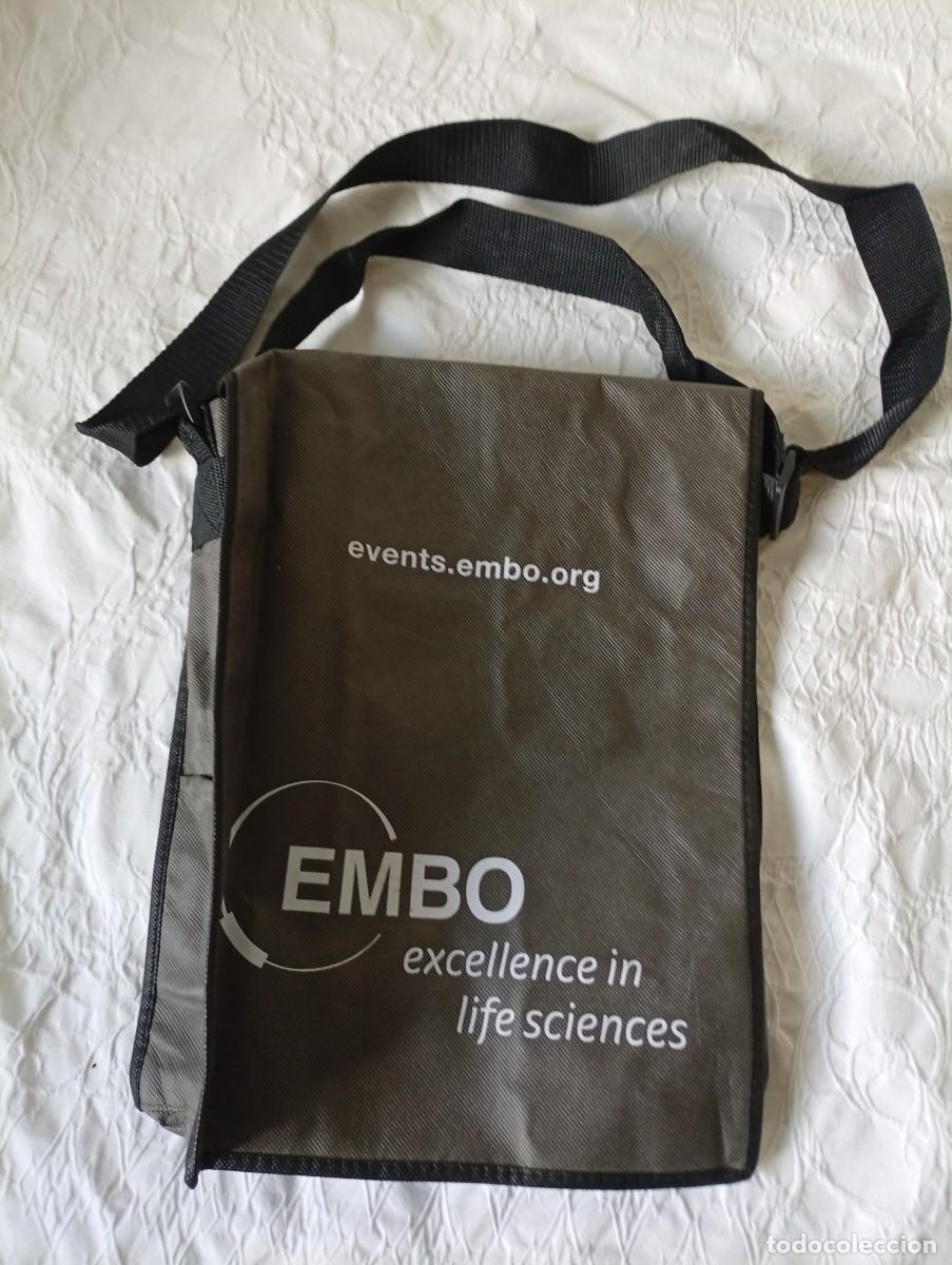 Segunda mano: Bolsa con el logo de EMBO y la web events.embo.org. - Dise&ntilde;o moderno y funcional. - Ideal para lle