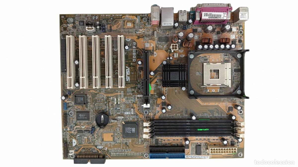 Segunda mano: PLACA BASE ASUS P4S800 - SOCKET 478 - PENTIUM 4 / CELERON - &Eacute;POCA 2003-2005