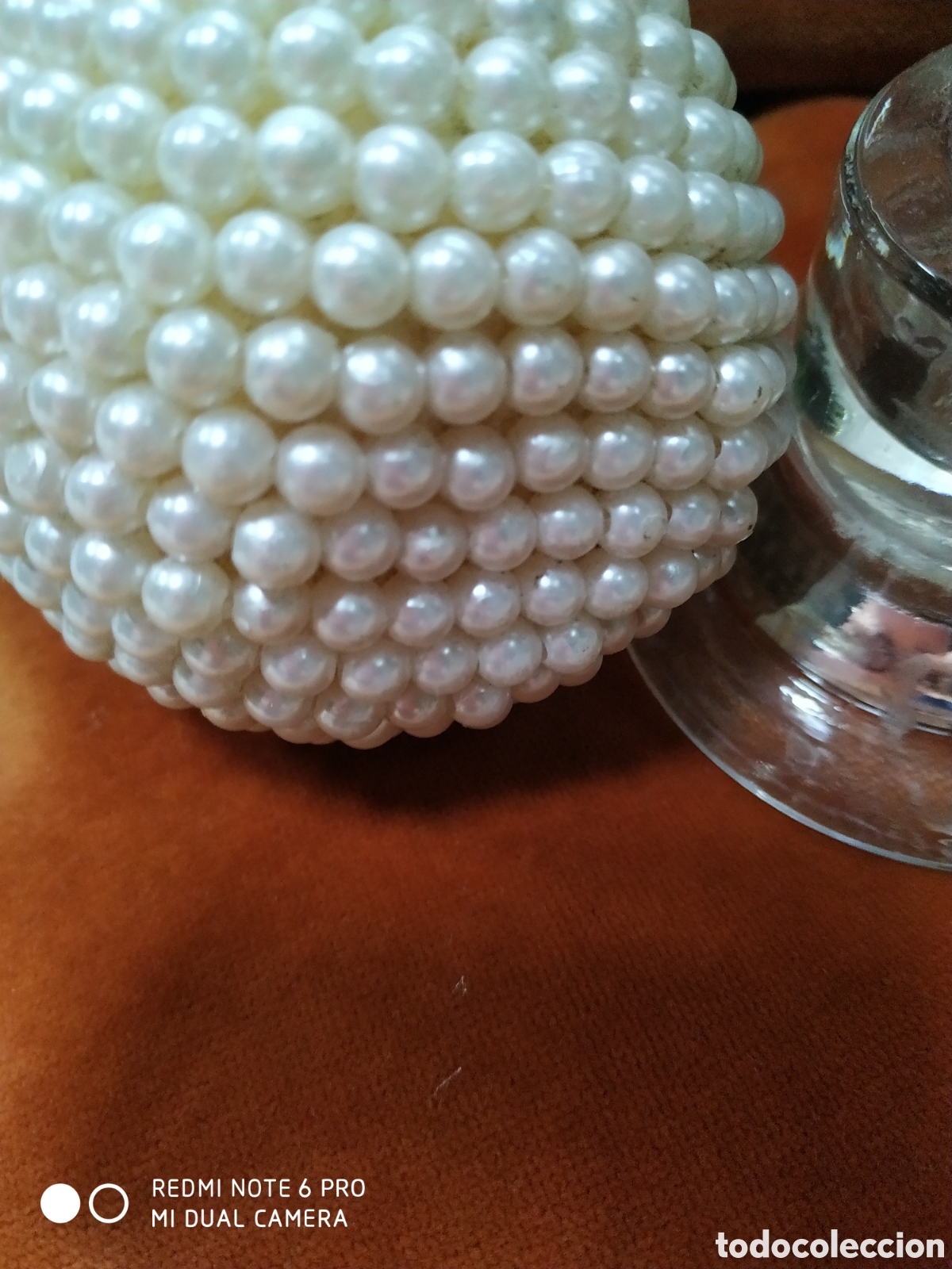 Segunda mano: Bola de perlas con peana - Foto 4