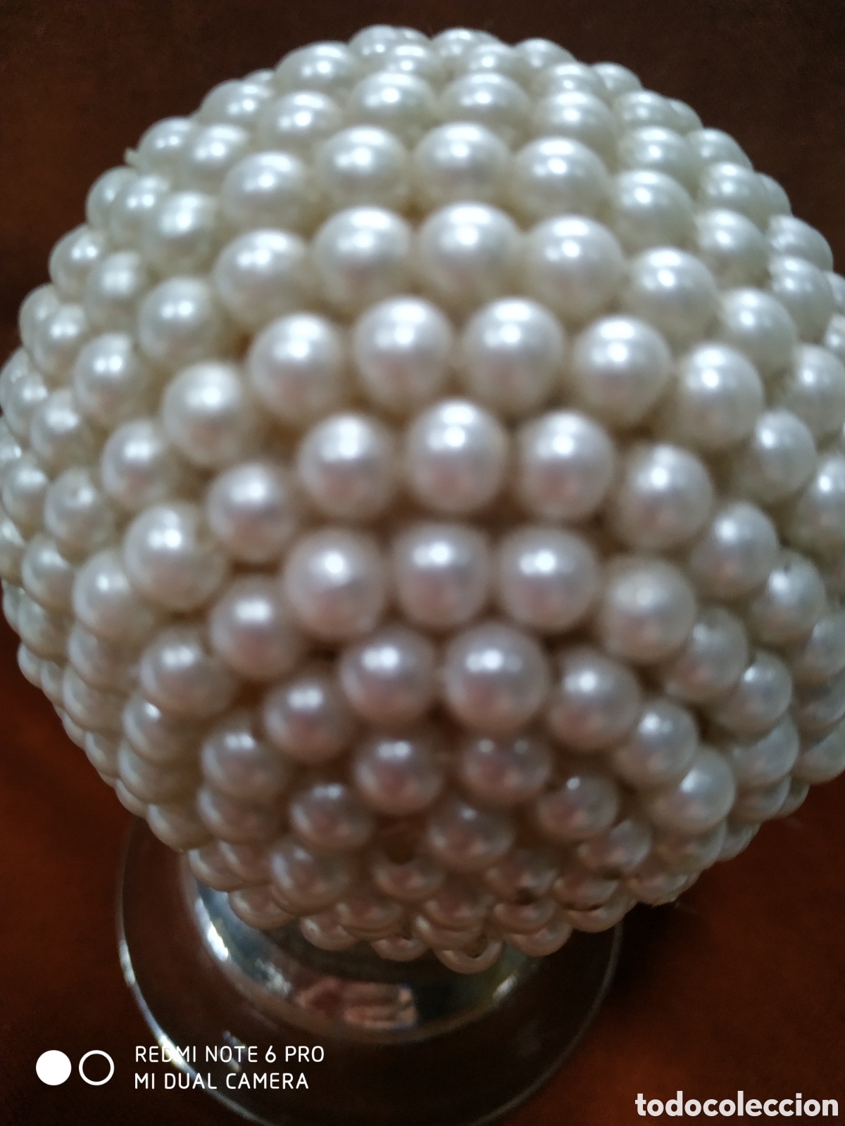 Segunda mano: Bola de perlas con peana - Foto 5