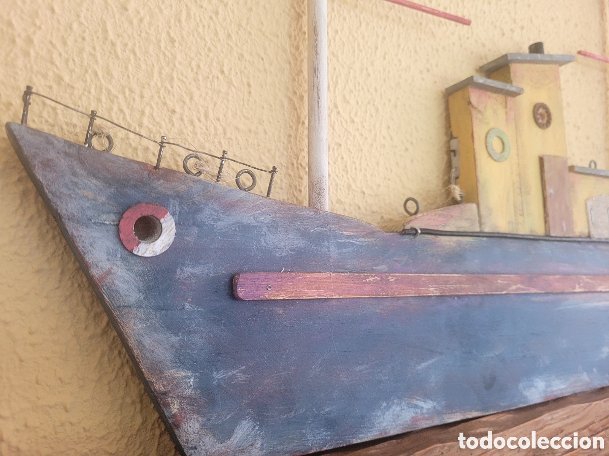 Segunda mano: Barco de madera con luz - Foto 3