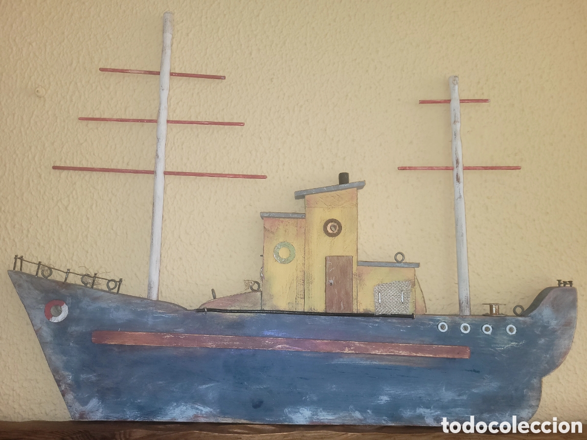 Segunda mano: Barco de madera con luz - Foto 7